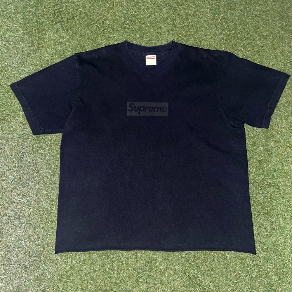 Supreme Tonal box logo Black Men's T-Shirt